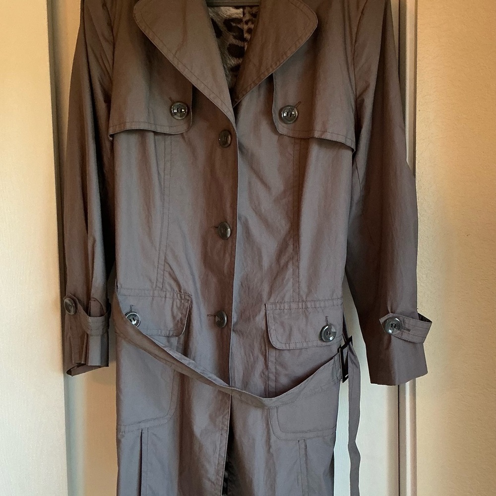 Avenue Classic Gray Trench Coat